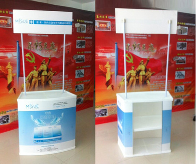 西安食品饮料广告促销台与折叠促销桌定制 创意平面设计提升营销力